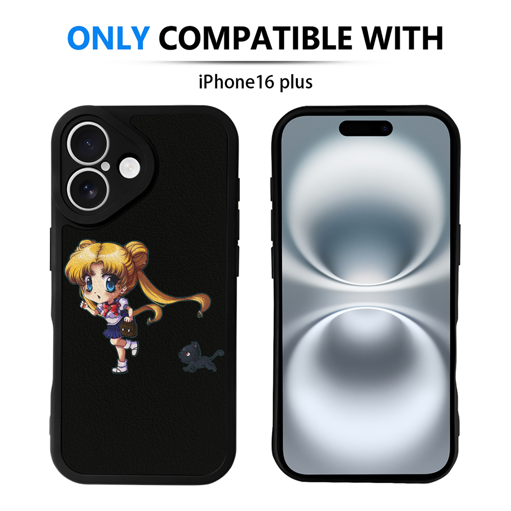 （画像用） 美少女戦士セーラームーン 愛野 美奈子 あいの みなこ Sailor Moon Aino Minako 【iPhone 16シリーズ対応】シリコンスマホケース（レザー調） 材質：シリコン